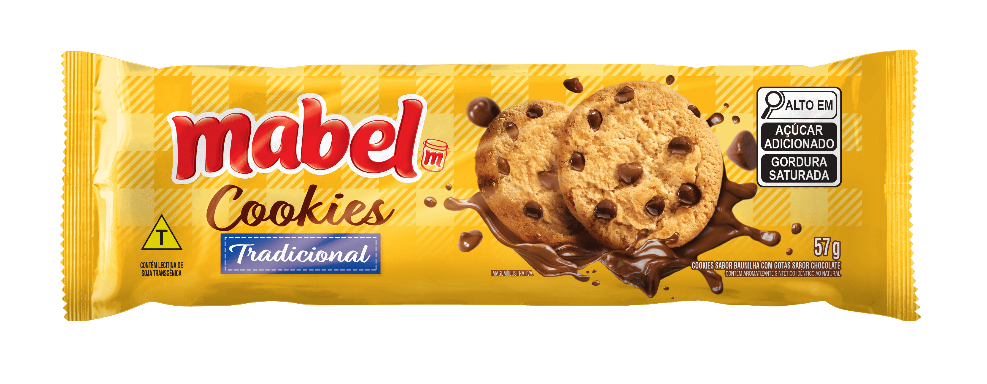 Cookie Mabel Original com gotas de chocolate
