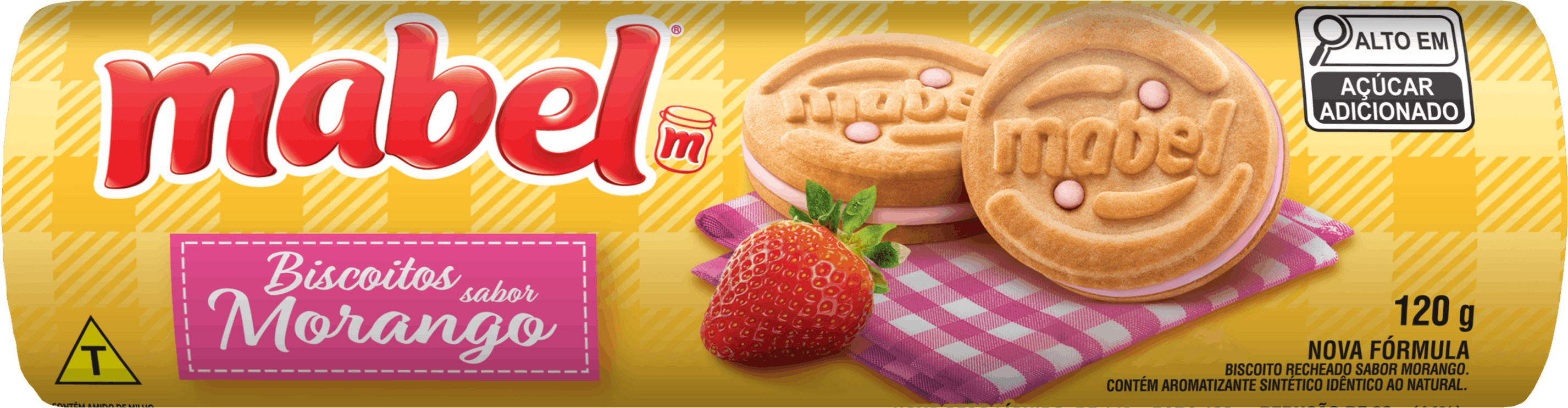 Recheado Mabel Sabor Morango
