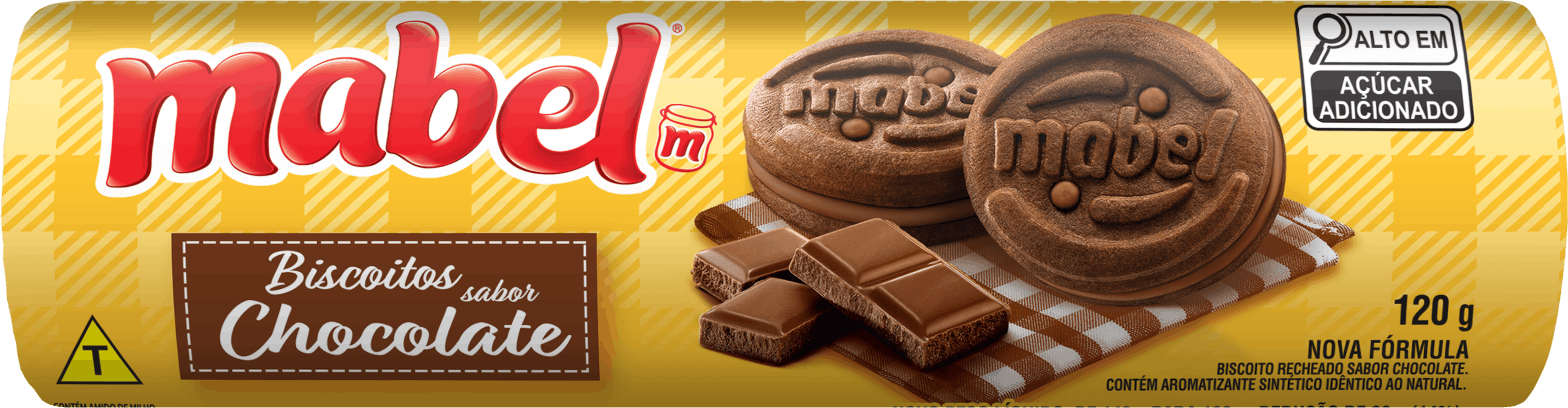 Recheado Mabel Sabor Chocolate