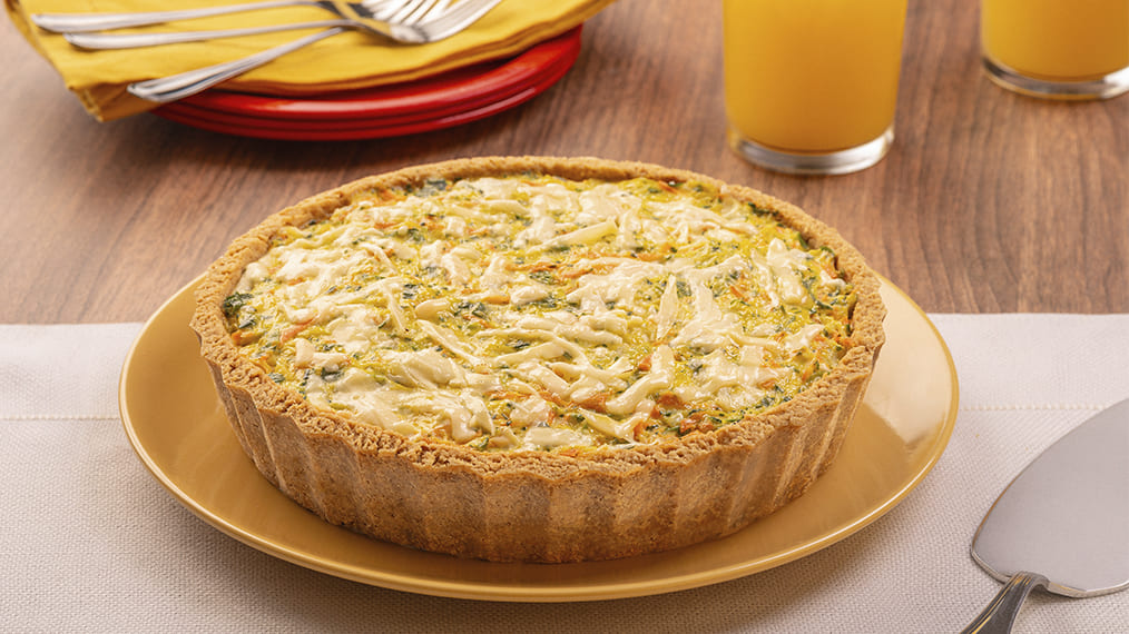 Quiche com Massa de Cream Cracker
