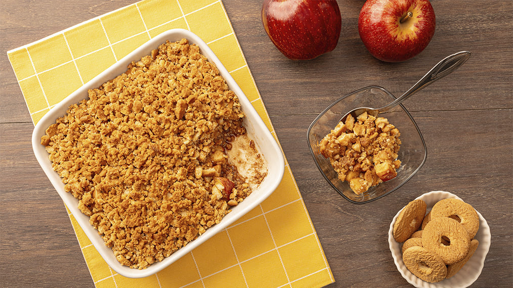 Crumble de Maçã Com Canela