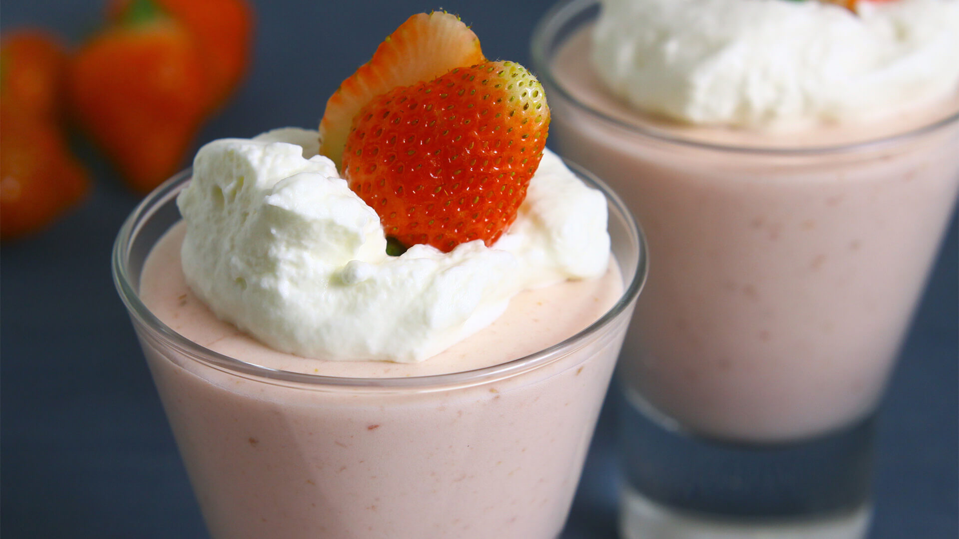Bavarois de morango com União Fit